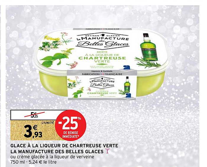 Glace à La Liqueur De Chartreuse Verte La Manufacture Des Belles Glaces