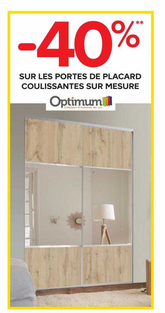 les portes de placard coulissantes sur mesure optimum