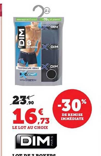 Lot De 3 Boxers Dim Paris