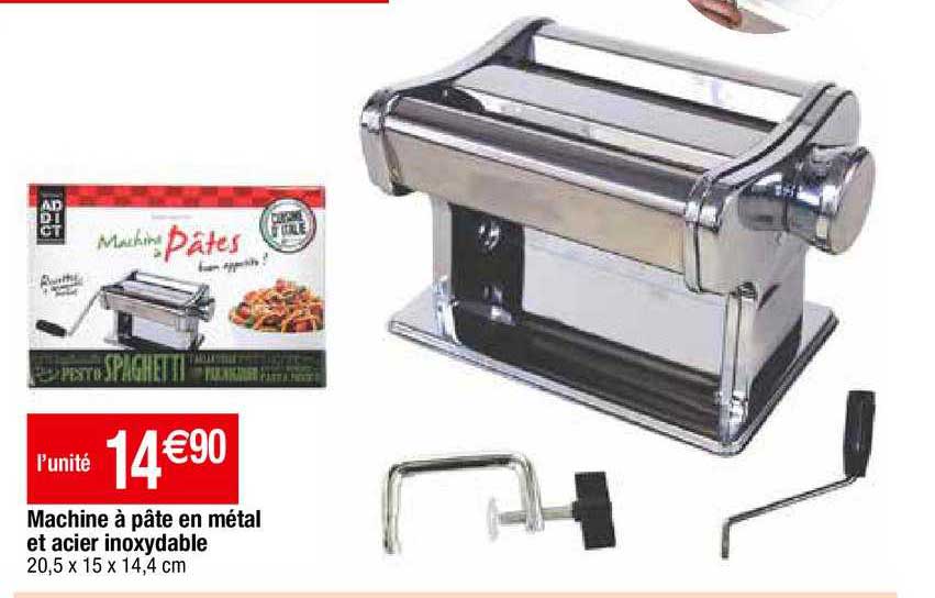 machine à pâte en métal et acier inoxydable