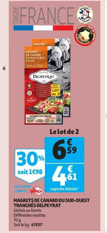 magrets de canard du sud-ouest tranchés delpeyrat