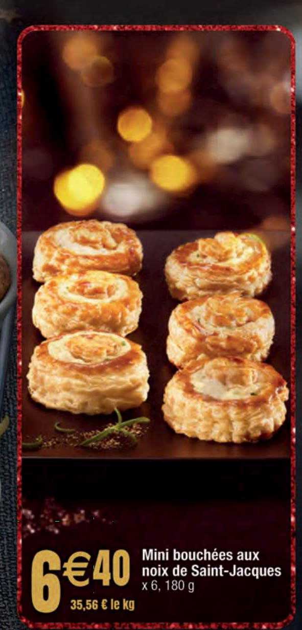 mini bouchées aux noix de saint-jacques