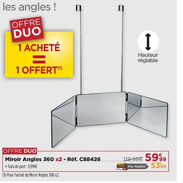 miroir angles 360 x2