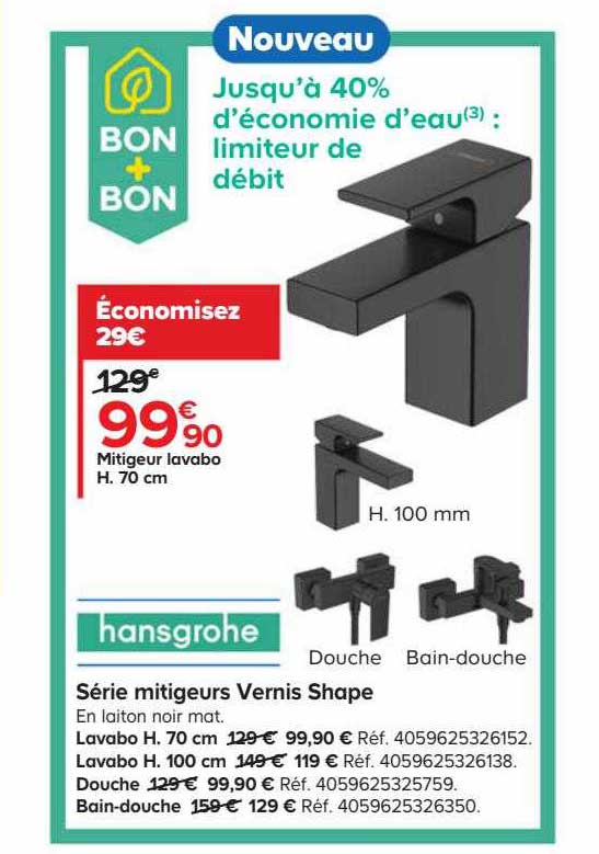 mitigeur lavabo vernis shape hansgrohe