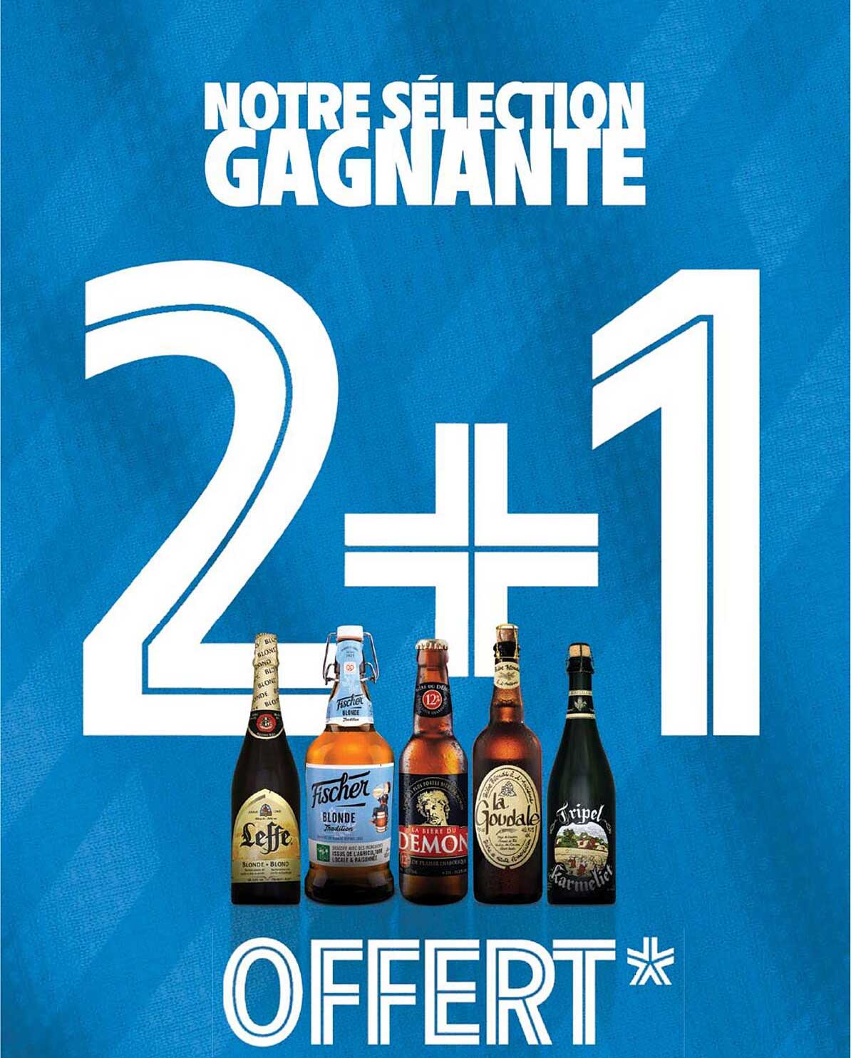notre sélection gagnante 2+1 offert