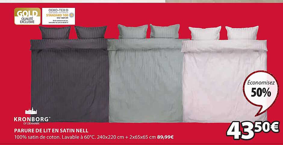 Parure De Lit En Satin Nell Kronborg