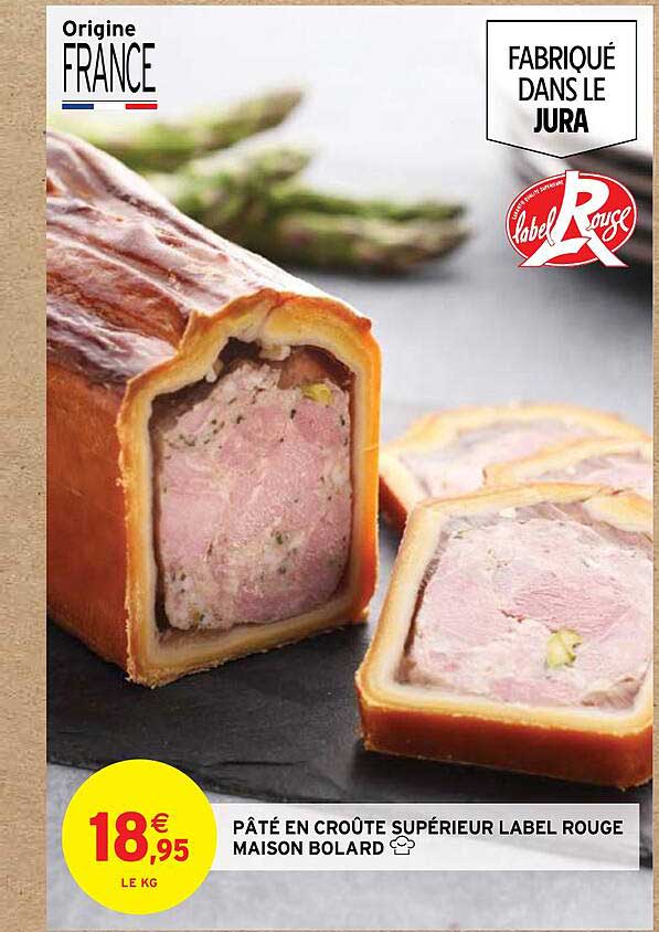 Pâté En Croûte Supérieur Label Rouge Maison Bolard