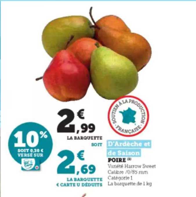 poire d'ardèche et de saison