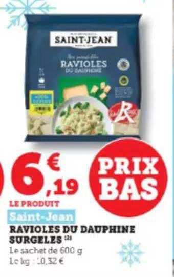 ravioles du dauphine surgelés saint-jean