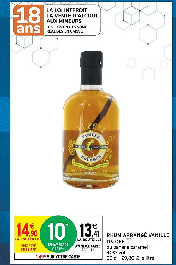 rhum arrangé vanille on off