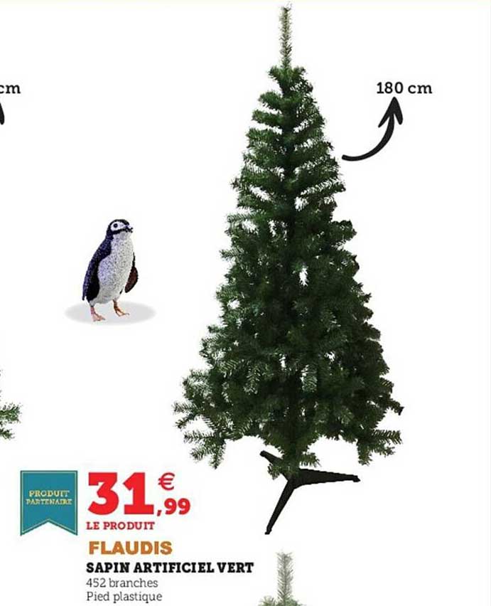 sapin artificiel vert flaudis