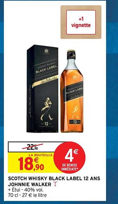 scotch whisky black lable 12 ans johnnie walker