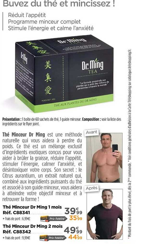 thé minceur dr ming