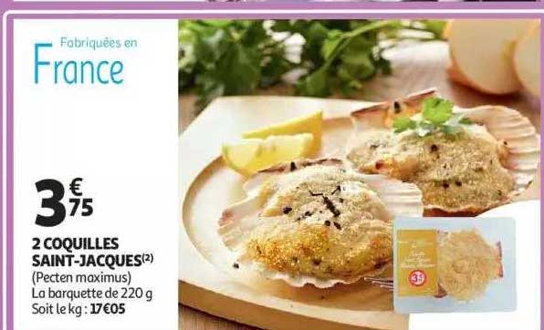 2 coquilles saint-jacques
