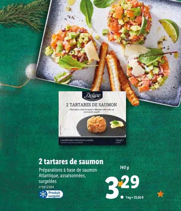 2 Tartares De Saumon Deluxe