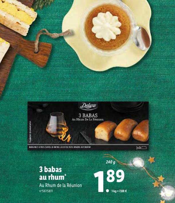 3 Babas Au Rhum Deluxe