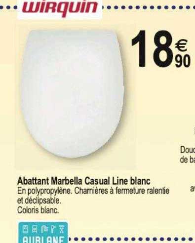 abattant marbella casual line blanc wirquin