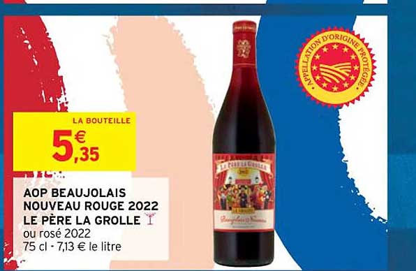 aop beaujolais nouveau rouge 2022 le père la grolle