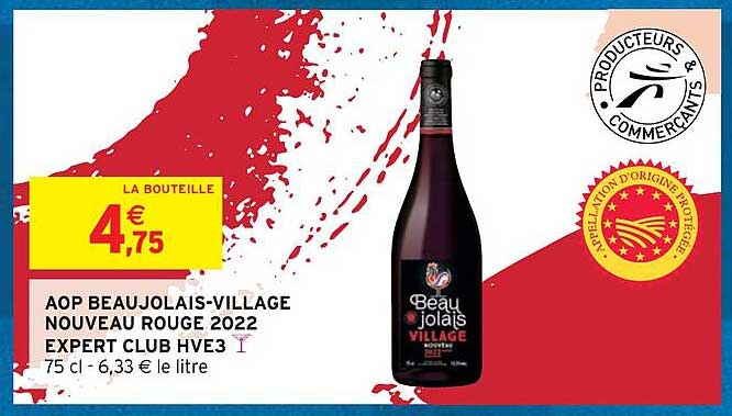 Aop Beaujolais-village Nouveau Rouge 2022 Expert Club Hve3