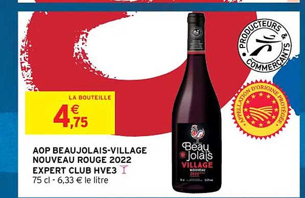 aop beaujolais-village nouveau rouge 2022 expert club hve3