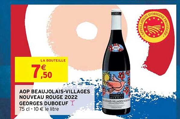 aop beaujolais-villages nouveau rouge 2022 georges duboeuf