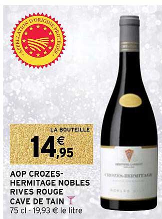 aop crozes-hermitage nobles rives rouge cave de tain