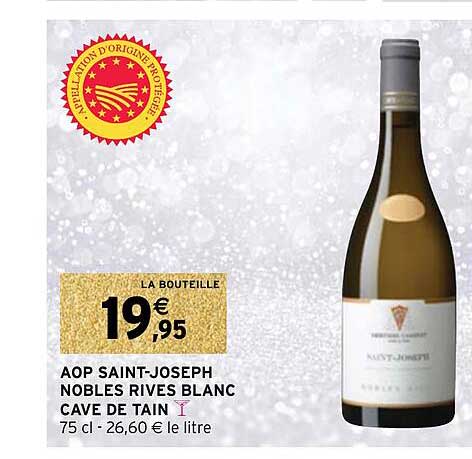 aop saint-joseph nobles rives blanc cave de tain