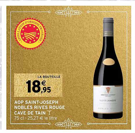 aop saint-joseph nobles rives rouge cave de tain