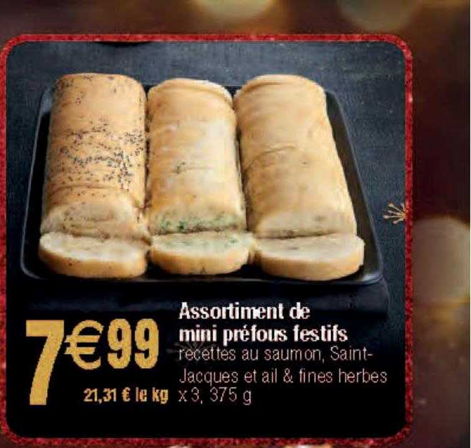 assortiment de mini préfous festifs