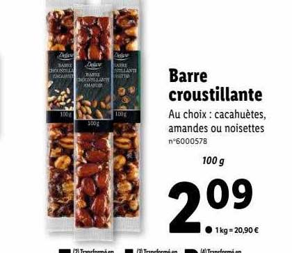 barre croustillante deluxe