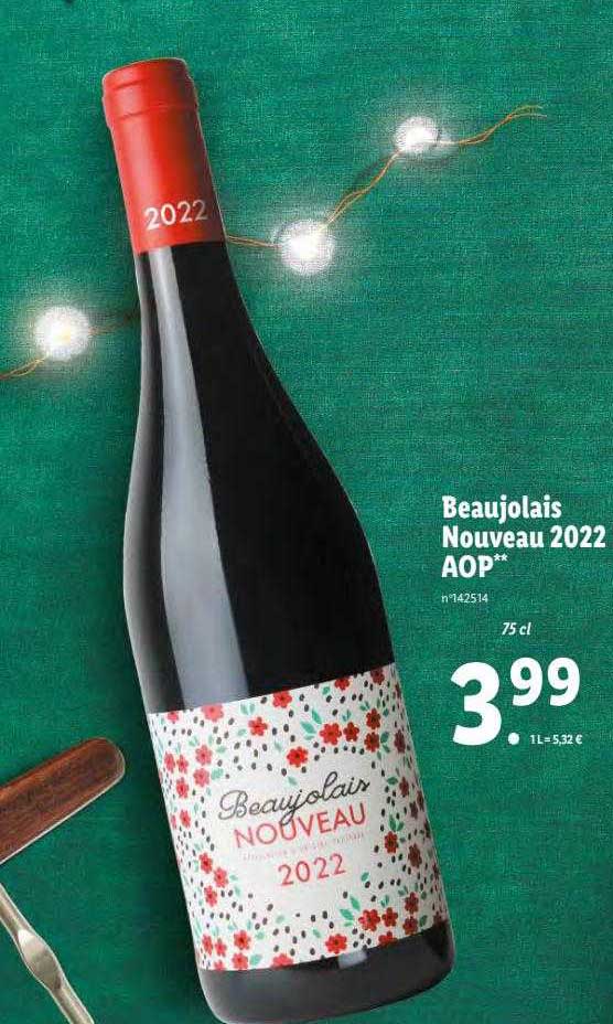 beaujolais nouveau 2022 aop