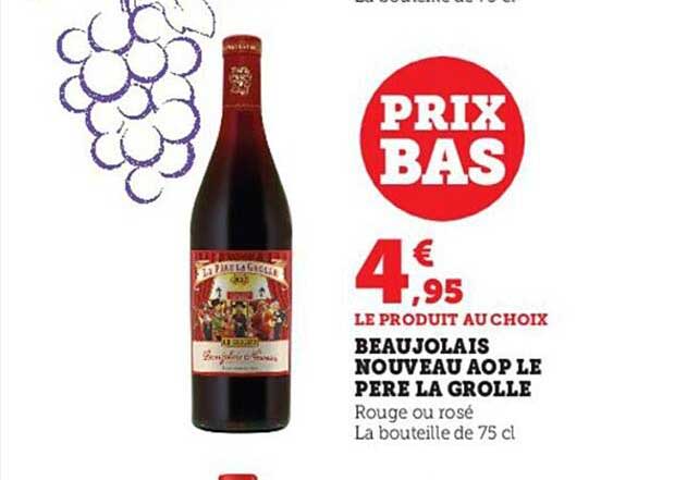 beaujolais nouveau aop le père la grolle