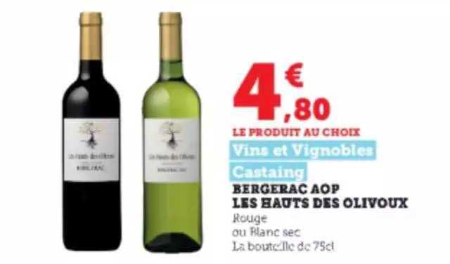 bergerac aop les hauts des olivoux vins et vignobles castaing