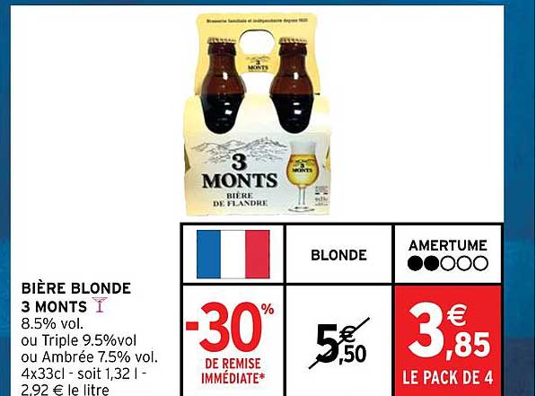bière blonde 3 monts
