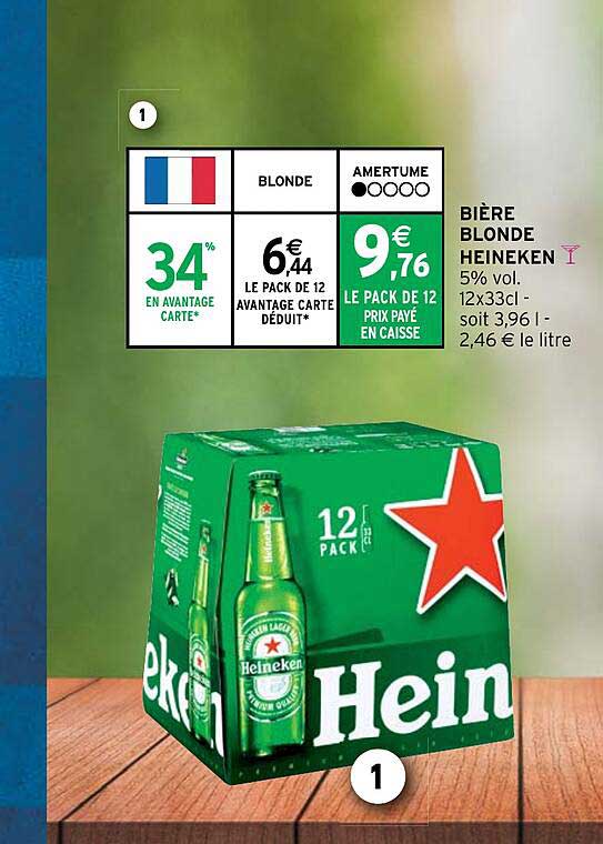 Bière Blonde Heineken