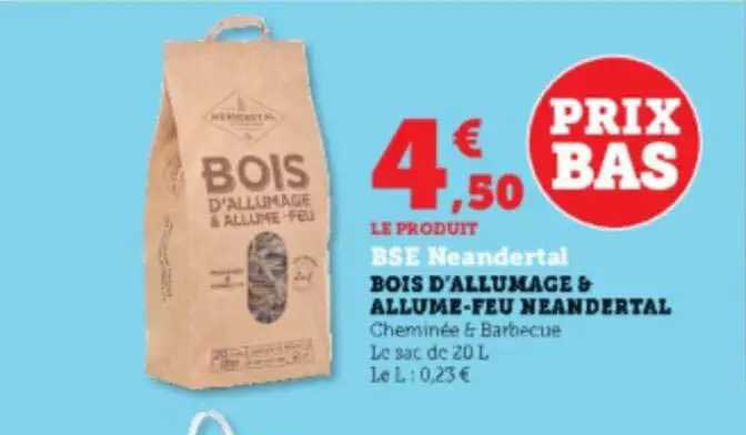 bois d'allumage & allume-feu neandertal bse neandertal