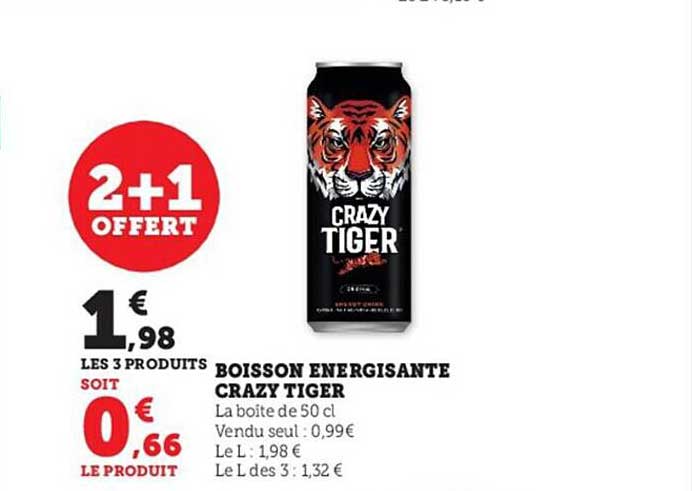 boisson énergisante crazy tiger