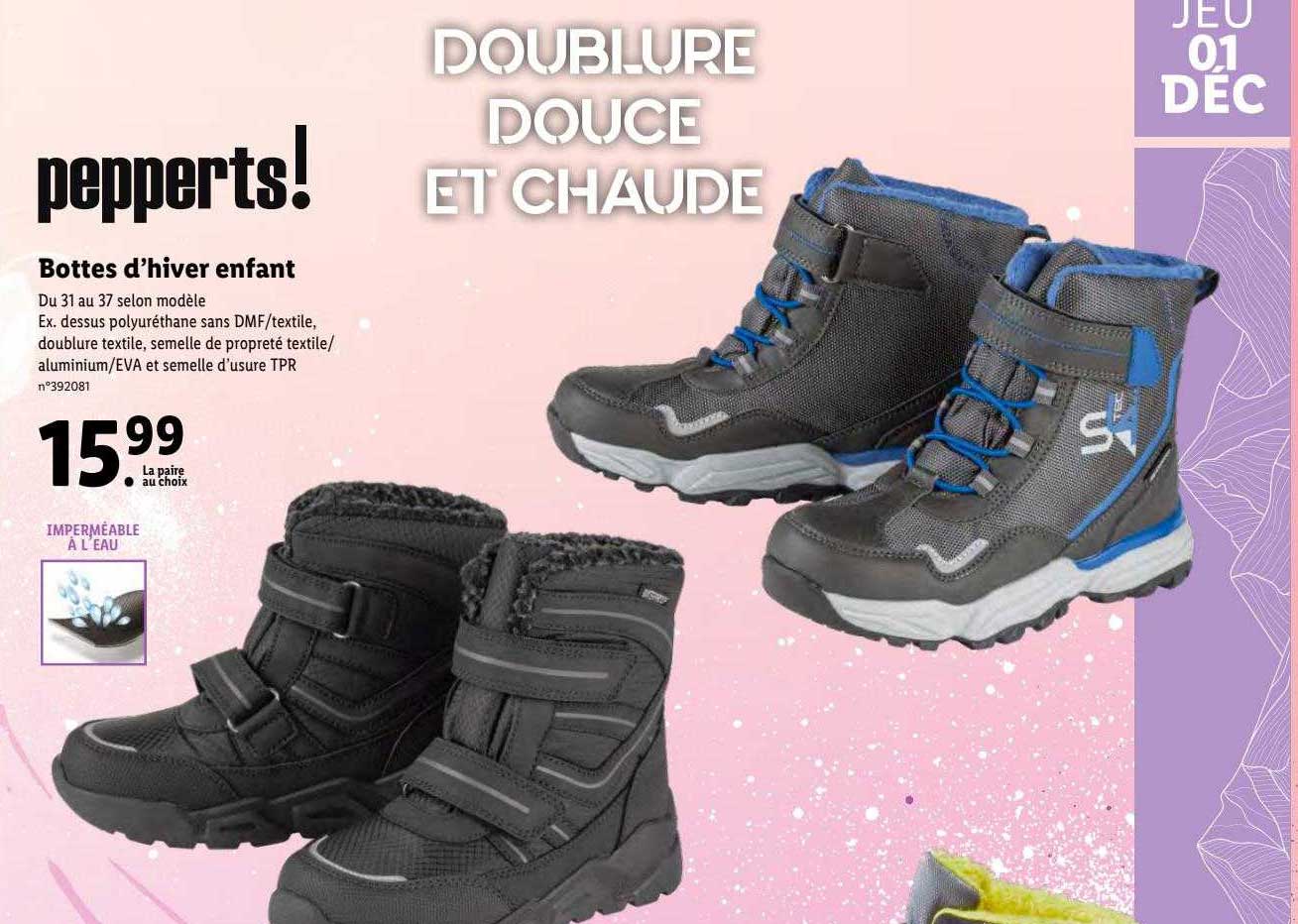 bottes d'hiver enfant pepperts!