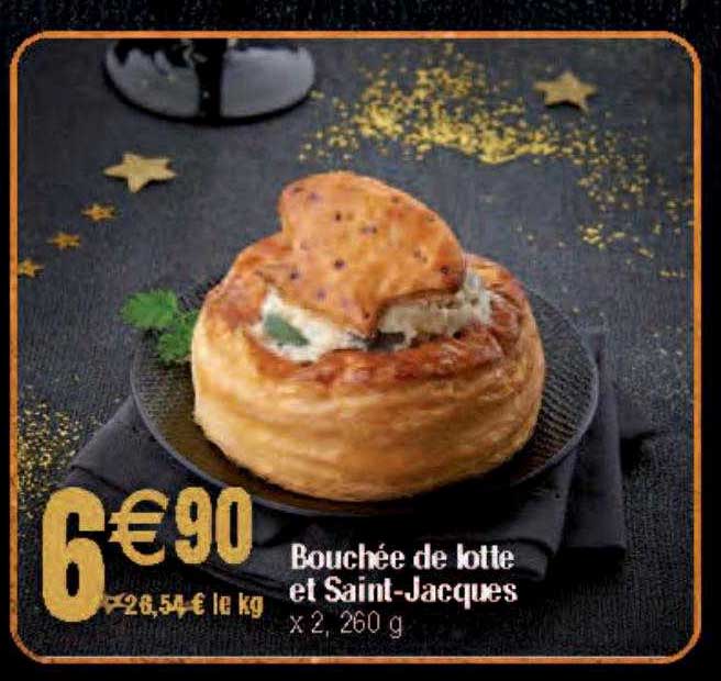 bouchée de lotte et saint-jacques