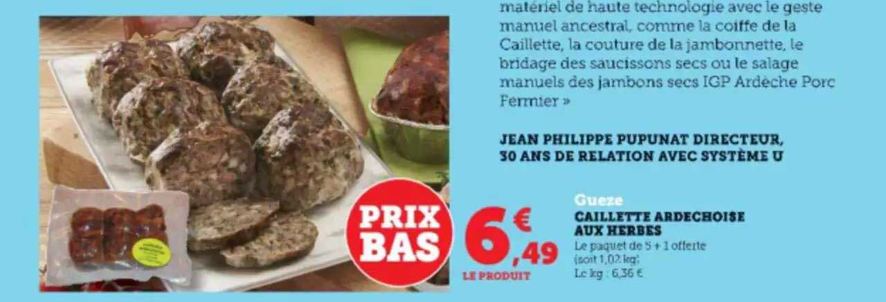 caillette ardéchoise aux herbes gueze