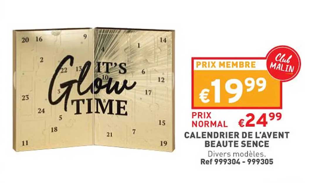 calendrier de l'avent beauté sence
