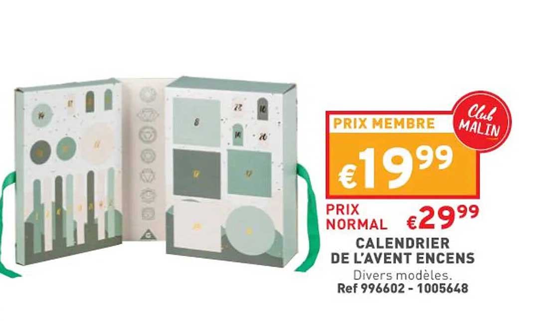 calendrier de l'avent encens