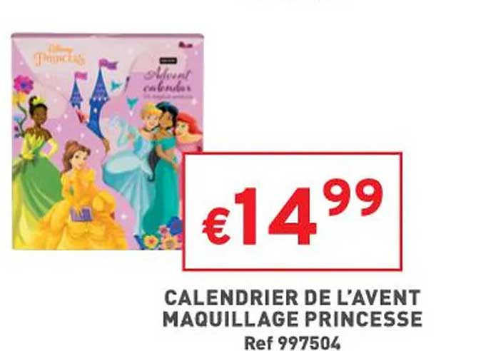 calendrier de l'avent maquillage princesse