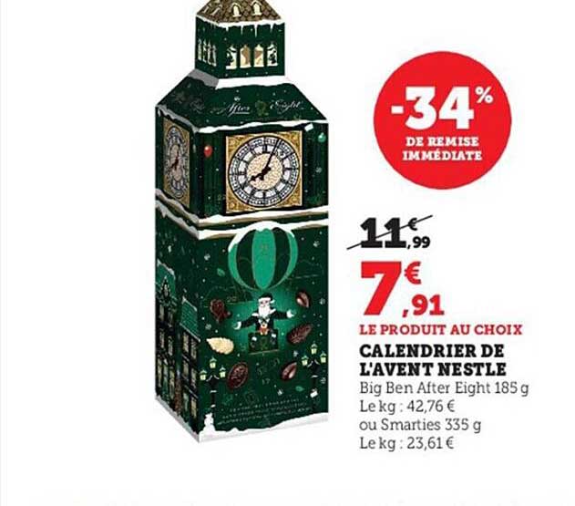 calendrier de l'avent nestlé