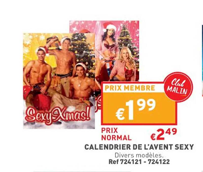 calendrier de l'avent sexy