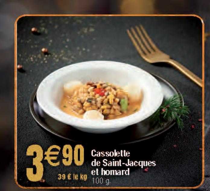 cassoulette de saint-jacques et homard