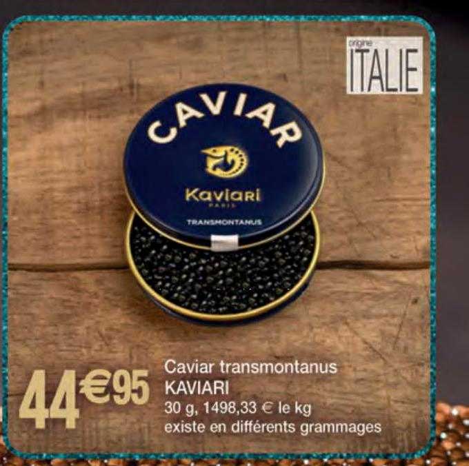caviar transmontanus kaviari