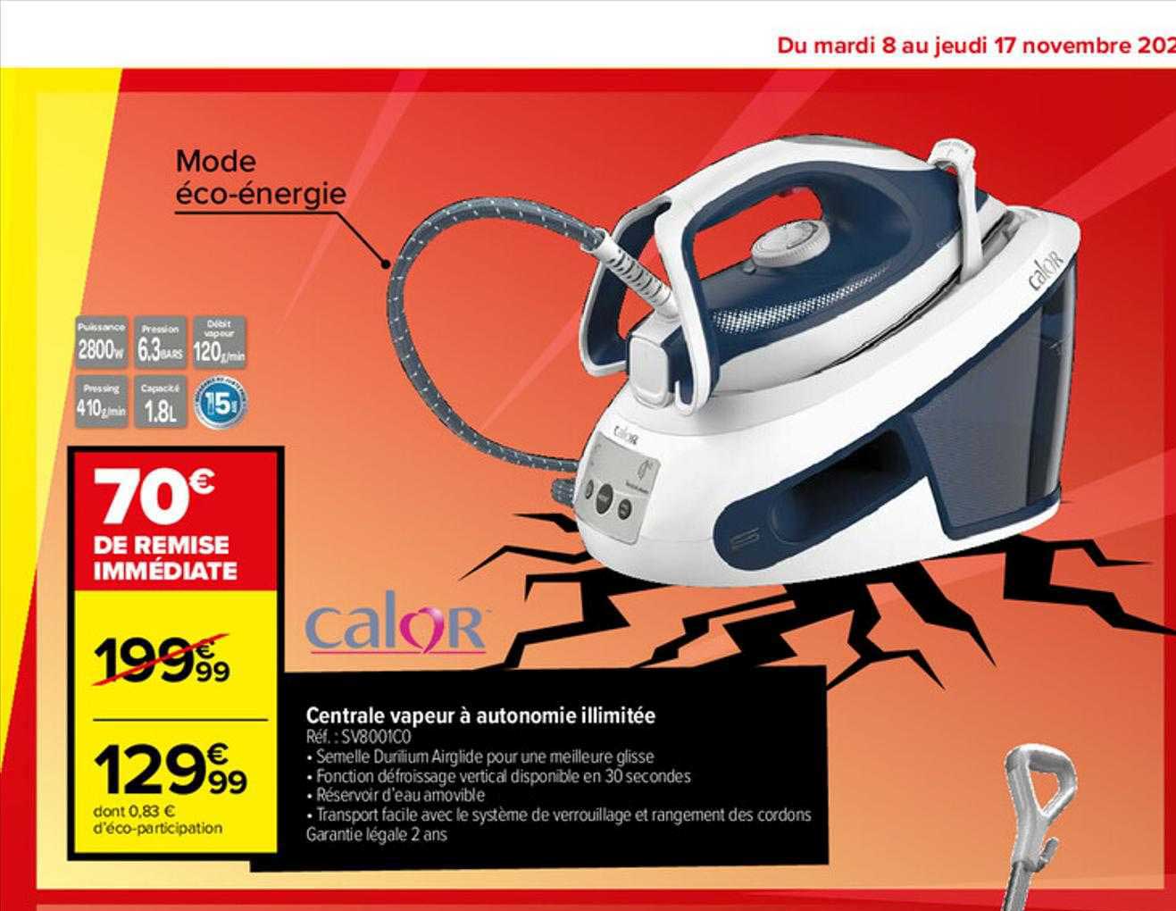 centrale vapeur à autonomie illimitée calor