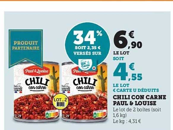 chili con carne paul & louise