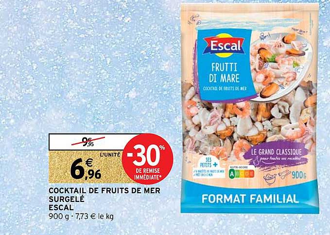 Cocktail De Fruits De Mer Surgelé Escal